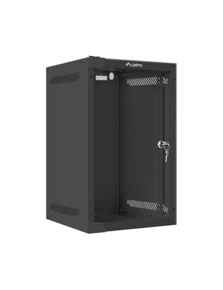 Lanberg WF10-2309-10B armario rack 9U Bastidor de pared Negro