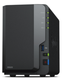 Synology DiskStation DS223 servidor de almacenamiento NAS Escritorio Realtek RTD1619B 2 GB DDR4 0 TB