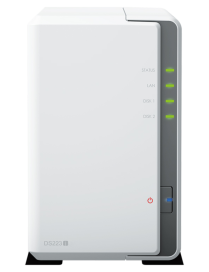 Synology DiskStation DS223J servidor de almacenamiento NAS Escritorio Realtek RTD1619B 1 GB DDR4 DiskStation Manager Blanco