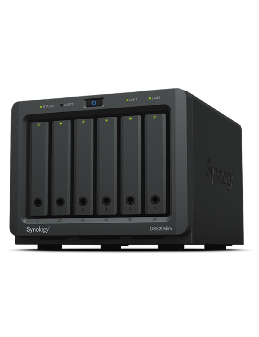 Synology DiskStation DS620SLIM servidor de almacenamiento NAS Escritorio Intel® Celeron® J3355 2 GB DDR3L 0 TB DiskStation Manag