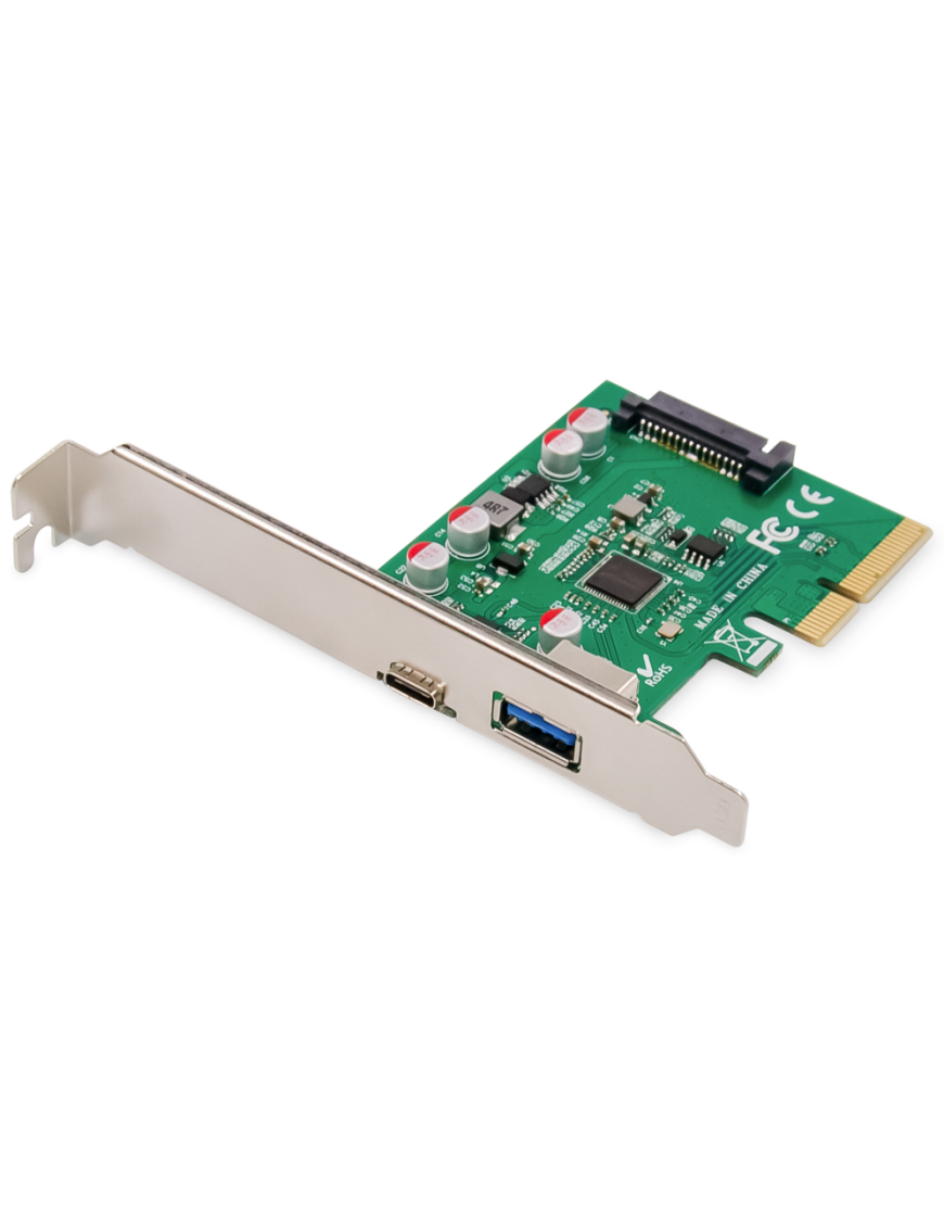 Digitus Tarjeta PCIe, USB Type-CTM + USB-A