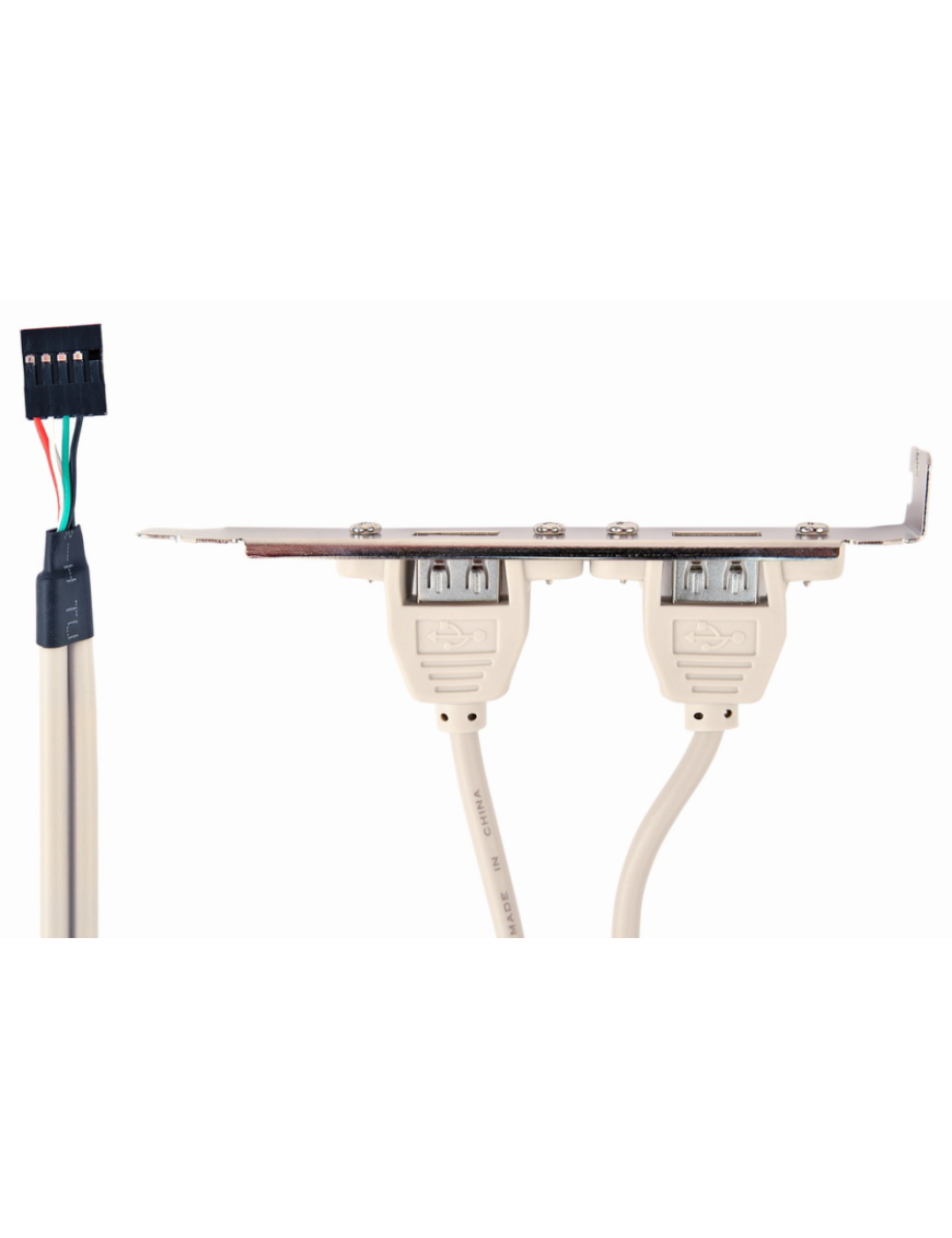 Gembird CCUSBRECEPTACLE tarjeta y adaptador de interfaz Interno USB 2.0