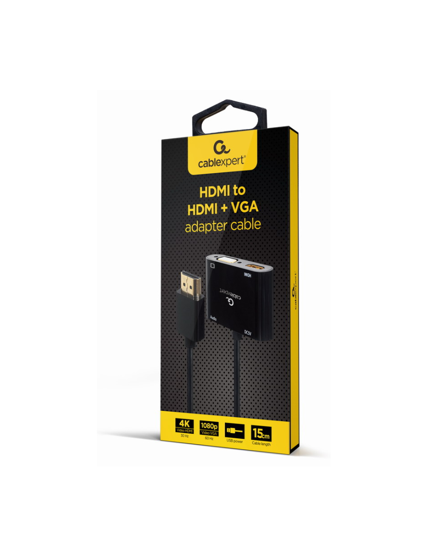 Gembird A-HDMIM-HDMIFVGAF-01 tarjeta y adaptador de interfaz HDMI, VGA