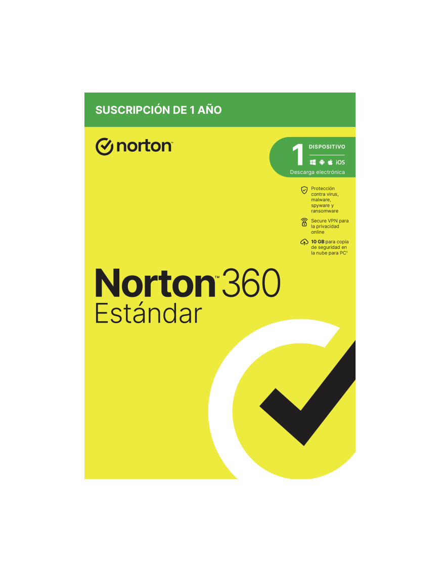 Norton 360 Standard Seguridad de antivirus Base Español 1 licencia(s) 1 año(s)