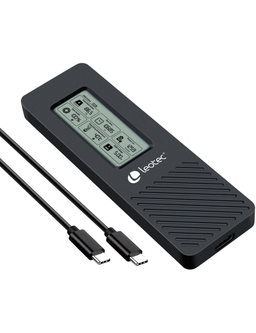 Leotec LEM2EXT01 disco duro externo USB Tipo C 3.2 Gen 2 (3.1 Gen 2) Negro