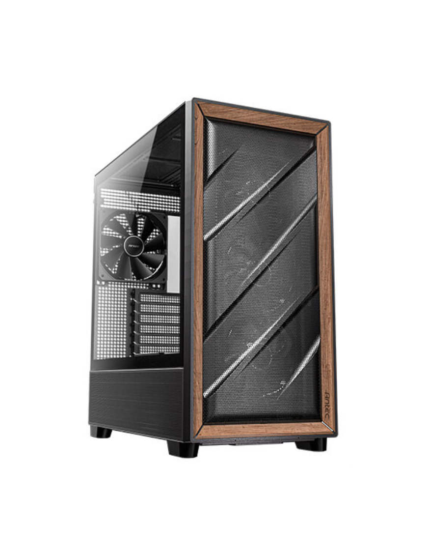 Antec 0-761345-10133-2 carcasa de ordenador Midi Tower Negro, Madera