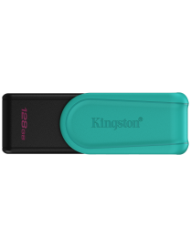 Kingston Technology DataTraveler 128GB Portable USB 3.2 Gen 1 Exodia S (Black/Turquoise)