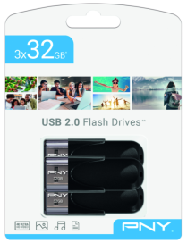 PNY Attaché 4 USB 2.0 unidad flash USB 32 GB USB tipo A Negro