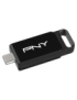 PNY Elite unidad flash USB 64 GB USB Tipo C 3.2 Gen 1 (3.1 Gen 1) Negro