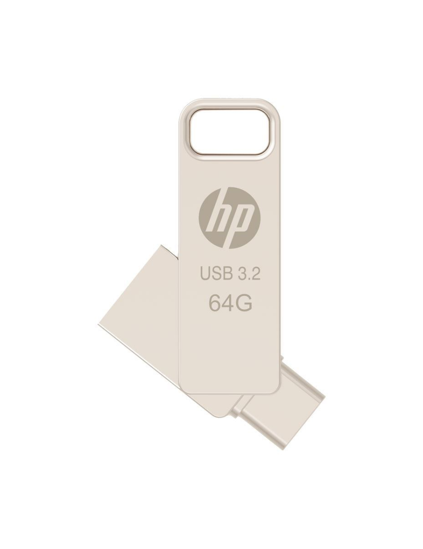 PNY HP x206C unidad flash USB 64 GB USB Type-A / USB Type-C 3.2 Gen 1 (3.1 Gen 1) Plata