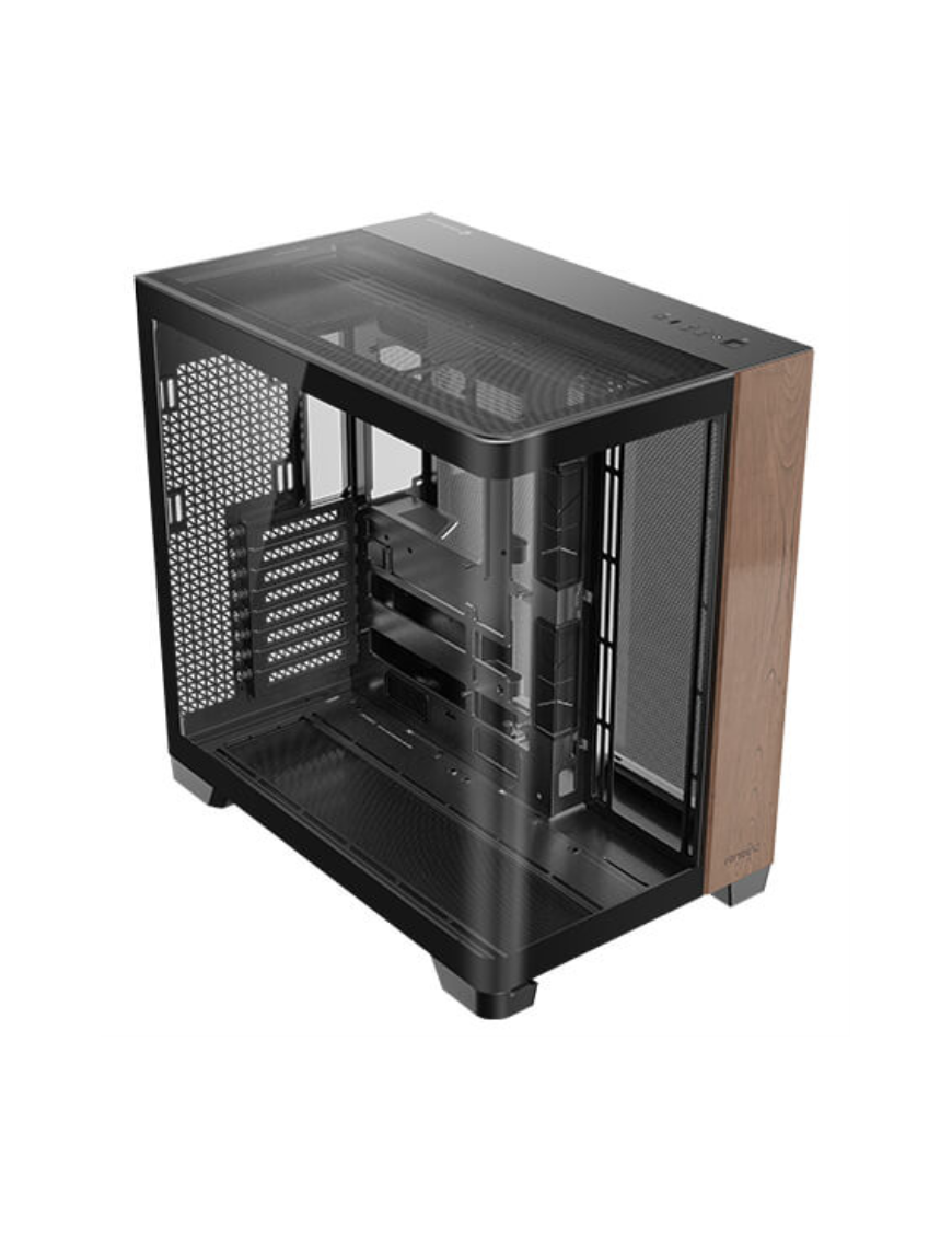 Antec C8 Curve Wood Full Tower Negro, Transparente, Madera