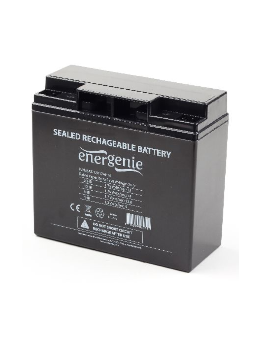 Gembird BAT-12V17AH/4 batería para sistema ups Sealed Lead Acid (VRLA) 12 V 17 Ah