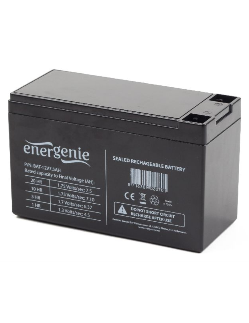 Gembird BAT-12V7.5AH batería para sistema ups 12 V