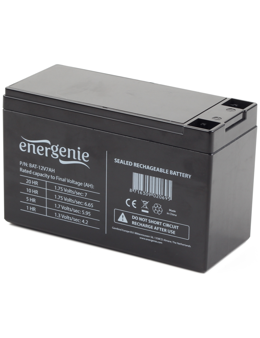 Gembird BAT-12V7AH - USV-Akku - 1 x 7 Ah Sealed Lead Acid (VRLA) 12 V