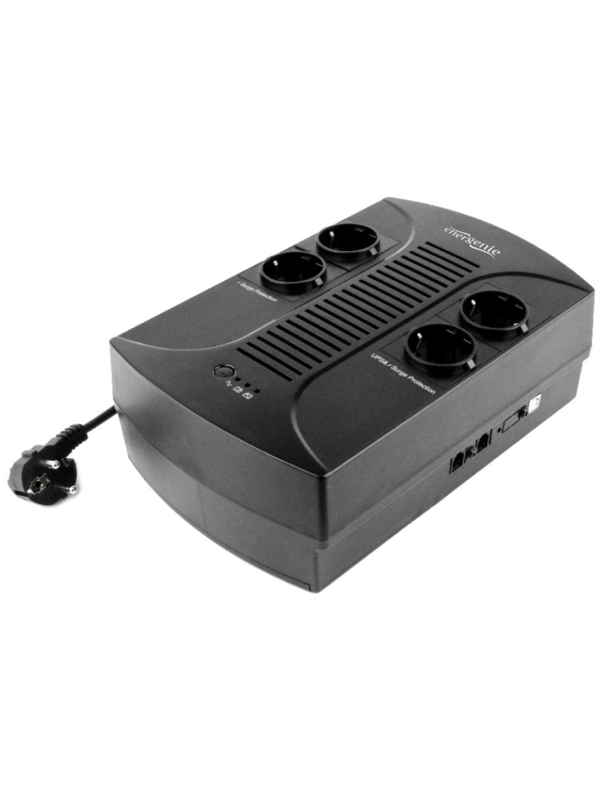 Gembird EG-UPS-002 sistema de alimentación ininterrumpida (UPS) 0,85 kVA 510 W 4 salidas AC