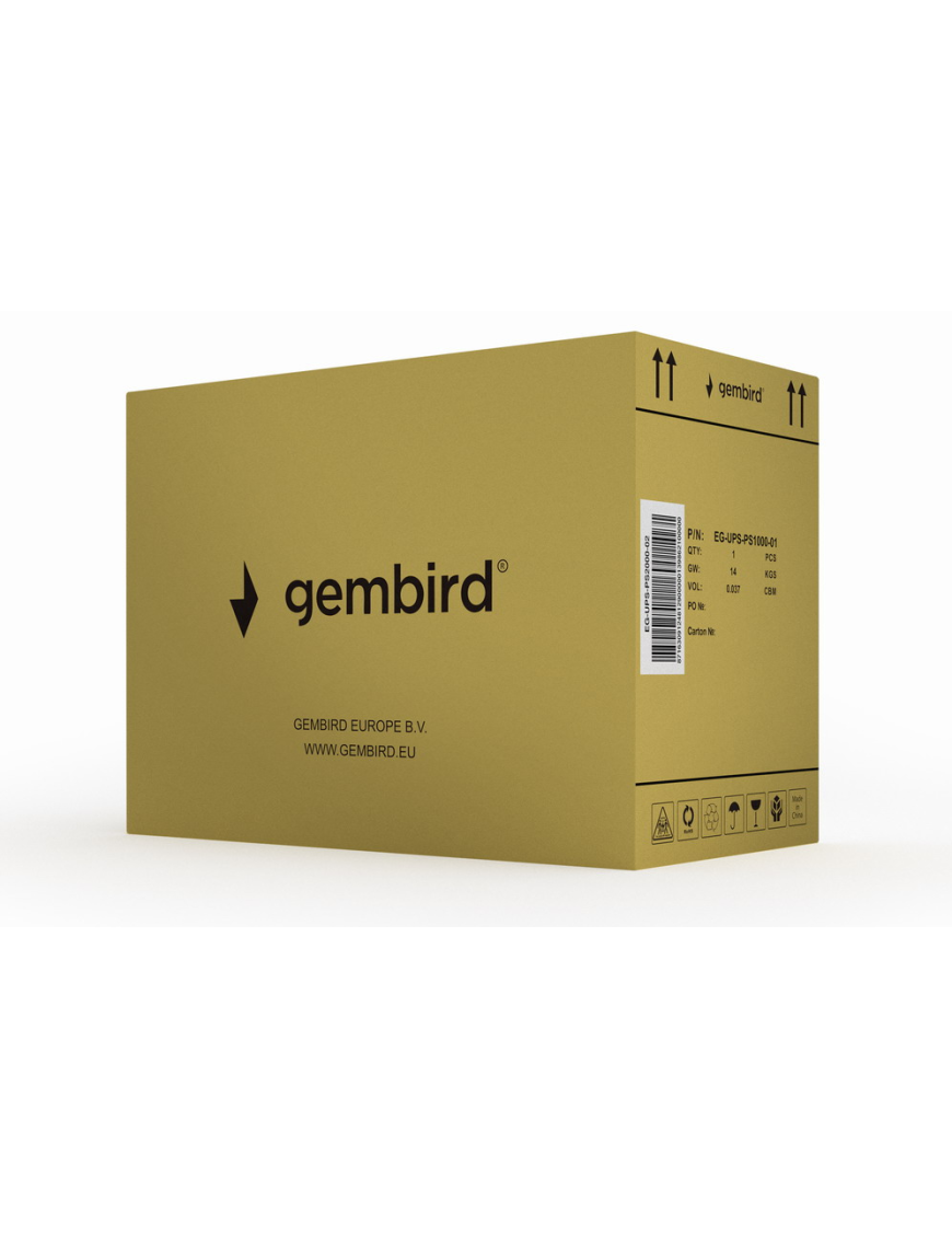 Gembird EG-UPS-PS2000-02 sistema de alimentación ininterrumpida (UPS) Línea interactiva 2 kVA 1600 W 5 salidas AC