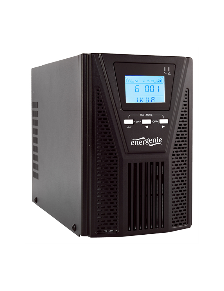 Gembird EG-UPSO-1000 sistema de alimentación ininterrumpida (UPS) Doble conversión (en línea) 1 kVA 900 W 4 salidas AC