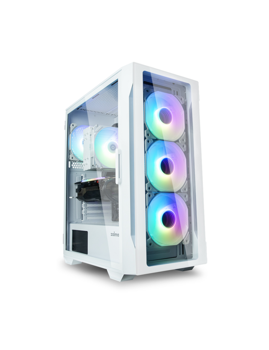 Zalman I3 NEO TG WHITE carcasa de ordenador Midi Tower Blanco