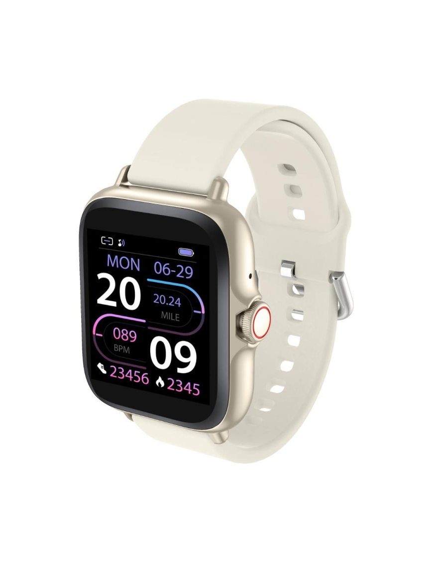 Denver SWC-156BEMK2 Relojes inteligentes y deportivos 3,66 cm (1.44") TFT 128 x 128 Pixeles Pantalla táctil Beige