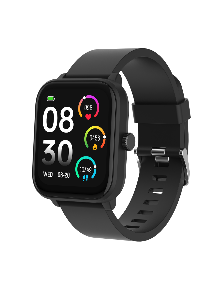 Denver SWG-155B Black Smartwatch 4,65 cm (1.83") IPS Digital Pantalla táctil Negro GPS (satélite)