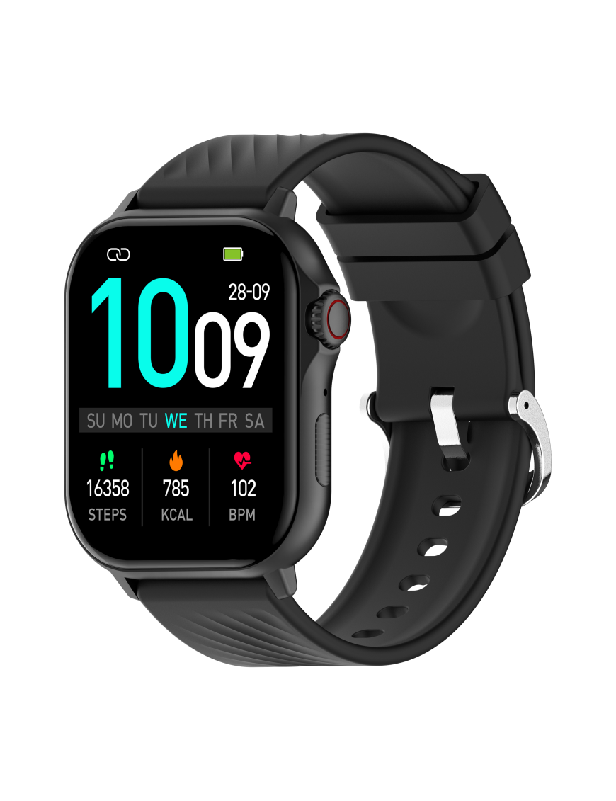 Denver SWG-159B Relojes inteligentes y deportivos 5,41 cm (2.13") AMOLED Digital Pantalla táctil Negro GPS (satélite)