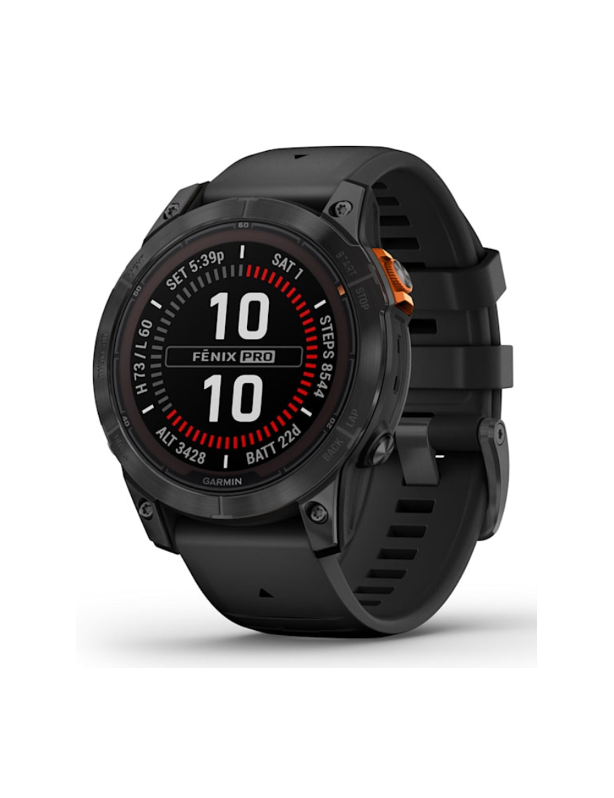 Garmin fenix 7 Pro Solar Edition 3,3 cm (1.3") MIP 47 mm Digital 260 x 260 Pixeles Pantalla táctil Negro, Gris Wifi GPS (satélit
