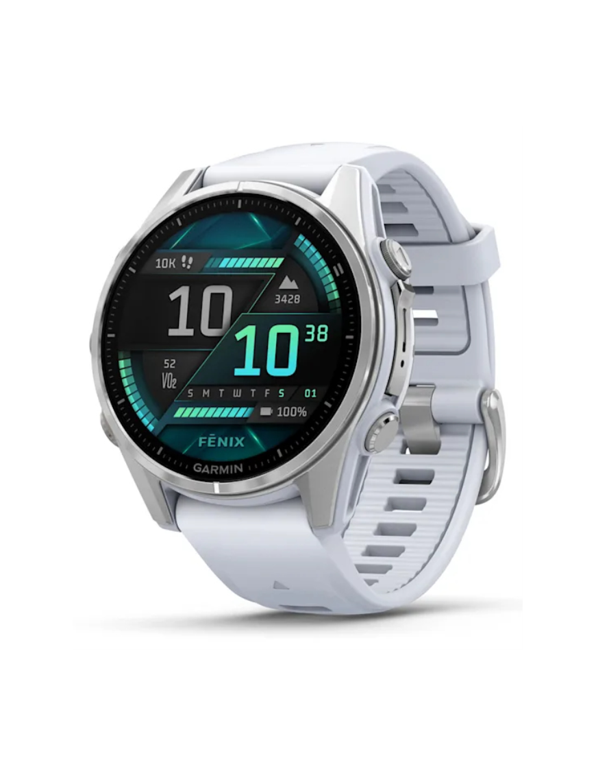 Garmin Fenix 8 3,3 cm (1.3") AMOLED 43 mm Digital 416 x 416 Pixeles Pantalla táctil Plata Wifi GPS (satélite)