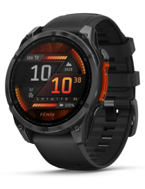 Garmin Fenix 8 3,56 cm (1.4") AMOLED 47 mm Digital 454 x 454 Pixeles Pantalla táctil Negro Wifi GPS (satélite)