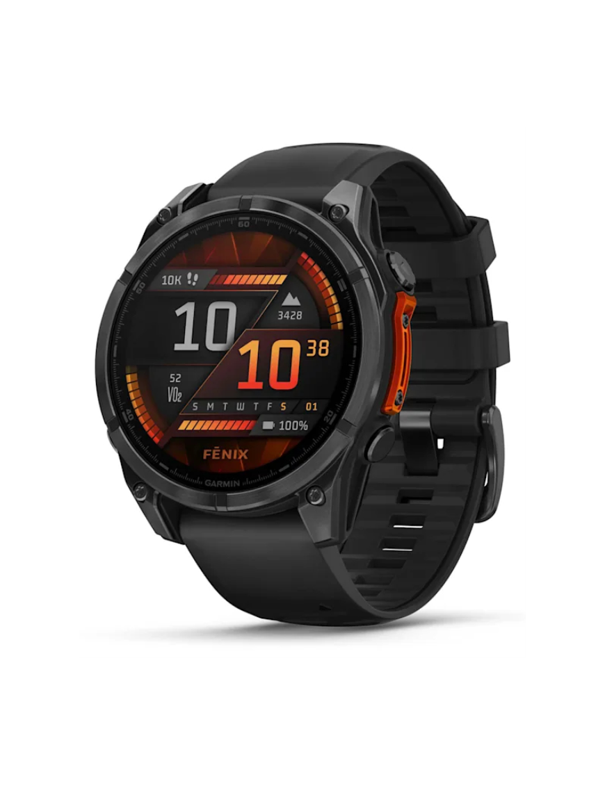 Garmin Fenix 8 3,56 cm (1.4") AMOLED 47 mm Digital 454 x 454 Pixeles Pantalla táctil Negro Wifi GPS (satélite)