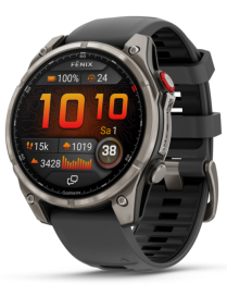 Garmin fenix 8 Pro 3,56 cm (1.4") AMOLED 47 mm Digital 454 x 454 Pixeles Pantalla táctil Grafito, Titanio Wifi GPS (satélite)