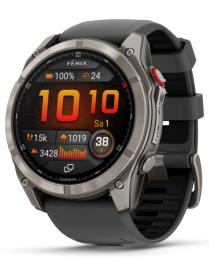 Garmin fenix 8 Pro 3,56 cm (1.4") AMOLED 51 mm Digital 454 x 454 Pixeles Pantalla táctil Grafito, Titanio Wifi GPS (satélite)