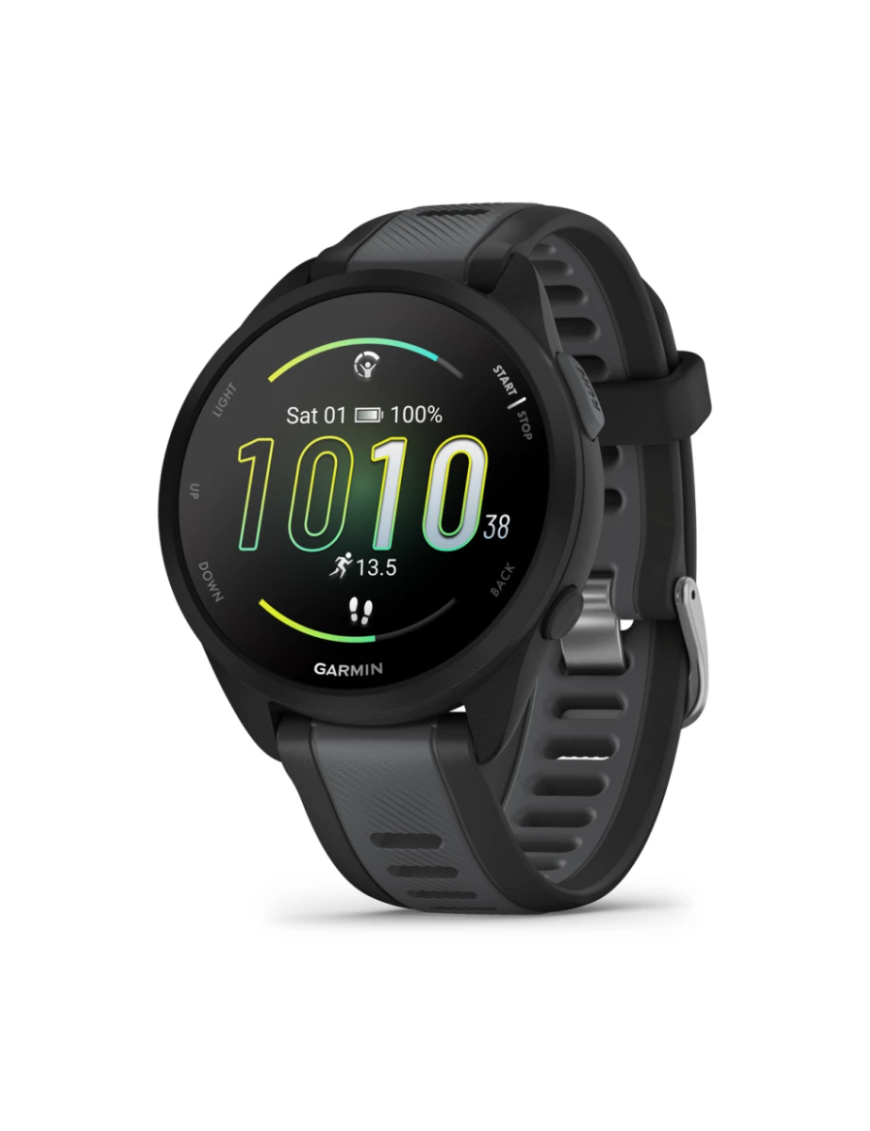 Garmin Forerunner 165 3,05 cm (1.2") AMOLED Digital 390 x 390 Pixeles Pantalla táctil Negro GPS (satélite)
