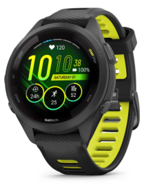 Garmin Forerunner 265S 2,79 cm (1.1") AMOLED 42 mm Digital 360 x 360 Pixeles Pantalla táctil Negro, Gris Wifi GPS (satélite)