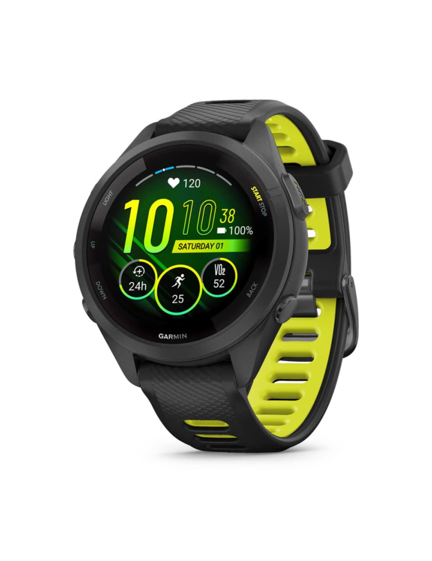 Garmin Forerunner 265S 2,79 cm (1.1") AMOLED 42 mm Digital 360 x 360 Pixeles Pantalla táctil Negro, Gris Wifi GPS (satélite)