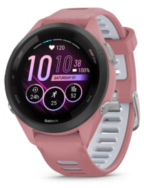 Garmin Forerunner 265S 2,79 cm (1.1") AMOLED 42 mm Digital 360 x 360 Pixeles Pantalla táctil Negro, Rosa Wifi GPS (satélite)