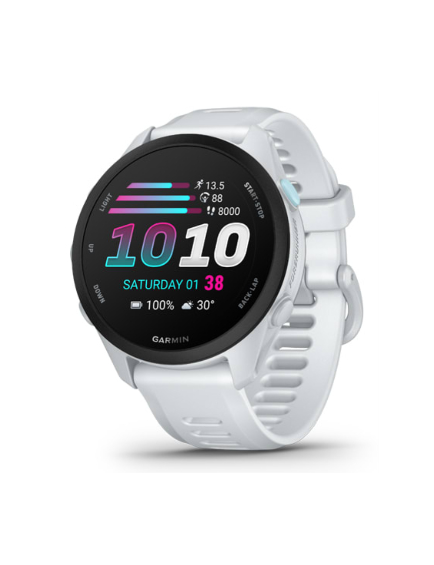 Garmin Forerunner 70 3,05 cm (1.2") AMOLED 43 mm Digital 390 x 390 Pixeles Pantalla táctil Blanco GPS (satélite)