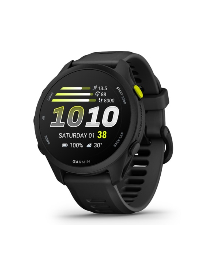 Garmin Forerunner 70 3,05 cm (1.2") AMOLED 43 mm Digital 390 x 390 Pixeles Pantalla táctil Negro GPS (satélite)