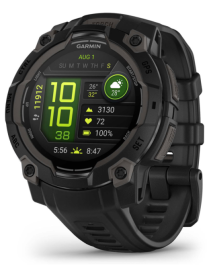 Garmin Instinct 3 AMOLED 3,05 cm (1.2") 45 mm Digital 390 x 390 Pixeles Pantalla táctil Negro GPS (satélite)