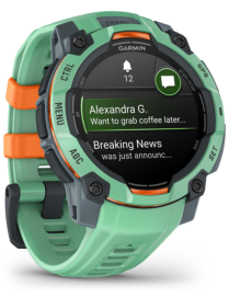 Garmin Instinct 3 AMOLED 3,05 cm (1.2") 45 mm Digital 390 x 390 Pixeles Pantalla táctil Verde GPS (satélite)