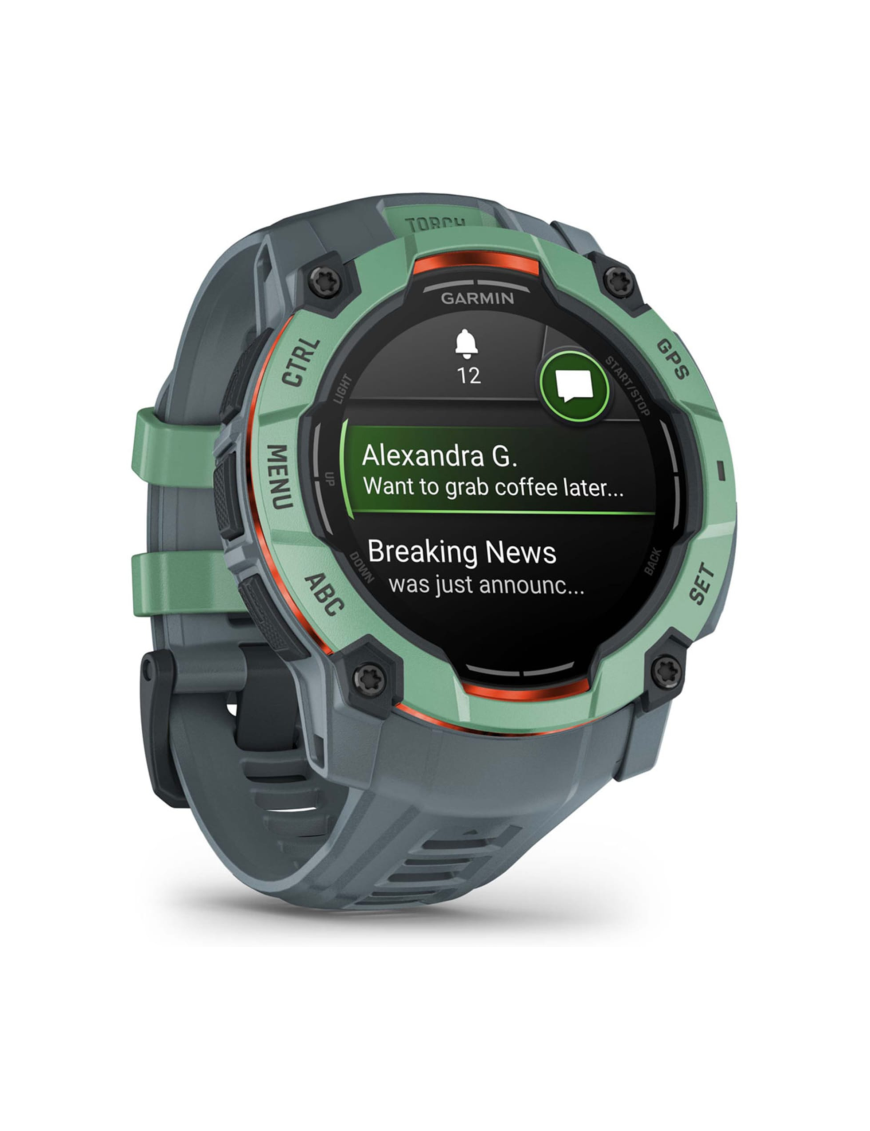 Garmin Instinct 3 AMOLED 3,3 cm (1.3") 50 mm Digital 416 x 416 Pixeles Pantalla táctil Verde GPS (satélite)
