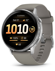 Garmin Venu 4 3,56 cm (1.4") AMOLED 45 mm Digital 454 x 454 Pixeles Pantalla táctil Plata Wifi GPS (satélite)