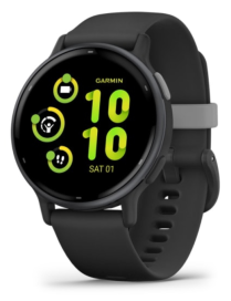Garmin Vivoactive 5 3,05 cm (1.2") AMOLED 42 mm Digital 390 x 390 Pixeles Pantalla táctil Negro Wifi GPS (satélite)