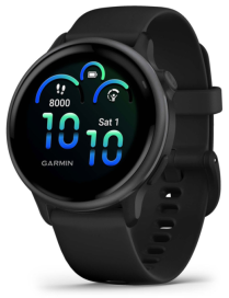 Garmin vívoactive 6 3,05 cm (1.2") AMOLED 42 mm Digital 390 x 390 Pixeles Pantalla táctil Negro Wifi GPS (satélite)