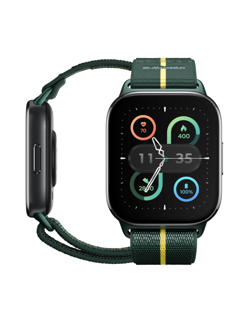 Motorola moto watch fit 4,83 cm (1.9") OLED 44.5 mm Digital Pantalla táctil Verde, Gris GPS (satélite)