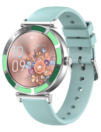 Trevi T-FIT 245 L 3,23 cm (1.27") IPS 41 mm Digital Pantalla táctil Verde, Metálico