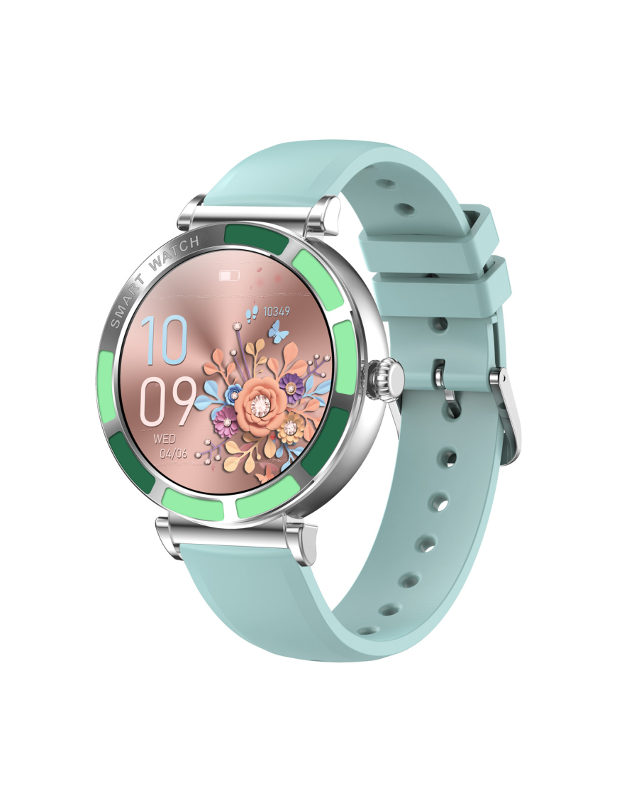 Trevi T-FIT 245 L 3,23 cm (1.27") IPS 41 mm Digital Pantalla táctil Verde, Metálico
