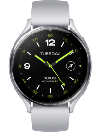 Xiaomi Watch 2 3,63 cm (1.43") AMOLED 46 mm Digital 466 x 466 Pixeles Pantalla táctil Plata Wifi GPS (satélite)