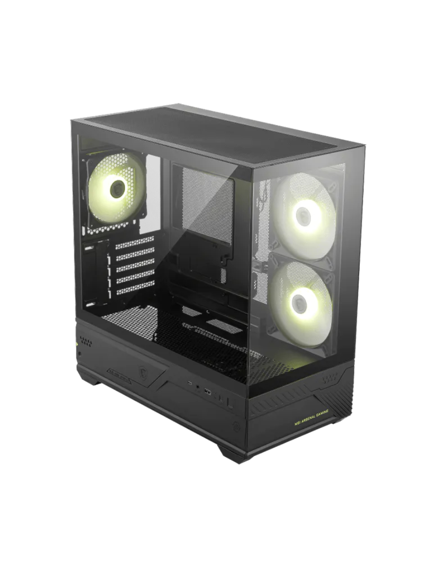 MSI MAG PANO M110R carcasa de ordenador Mini Tower Negro