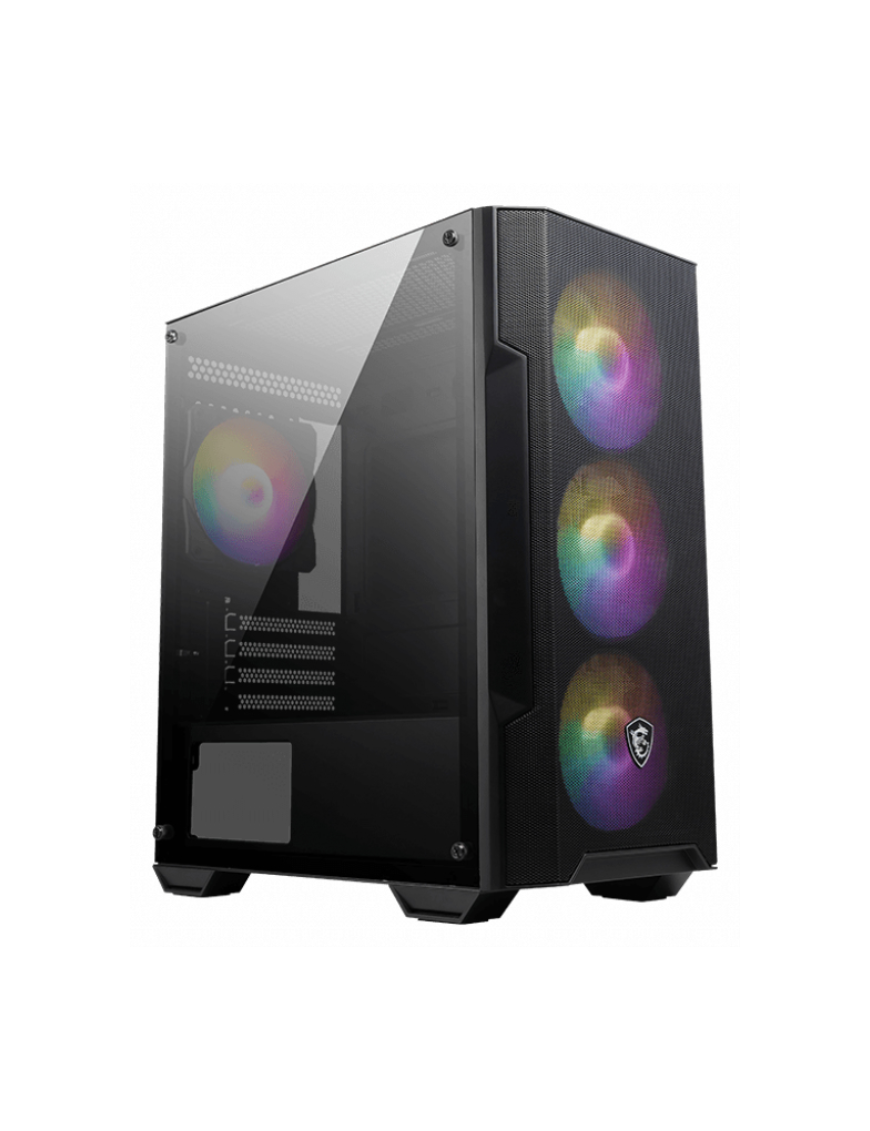 MSI MAG Forge M100A Micro Torre Negro, Transparente
