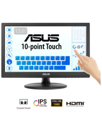 ASUS Touch VT169HE pantalla para PC 39,6 cm (15.6") 1920 x 1080 Pixeles Full HD LED Pantalla táctil Mesa Negro